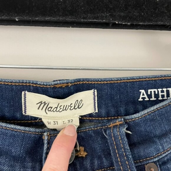 Madewell Athletic Slim Dark Wash Jeans Men's Size 31x32 - Picture 3 of 8